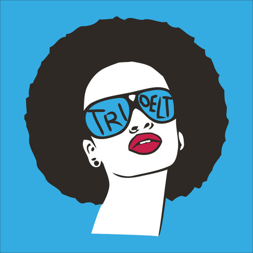 Tri Delta Fling Afro tridelt Sorority 